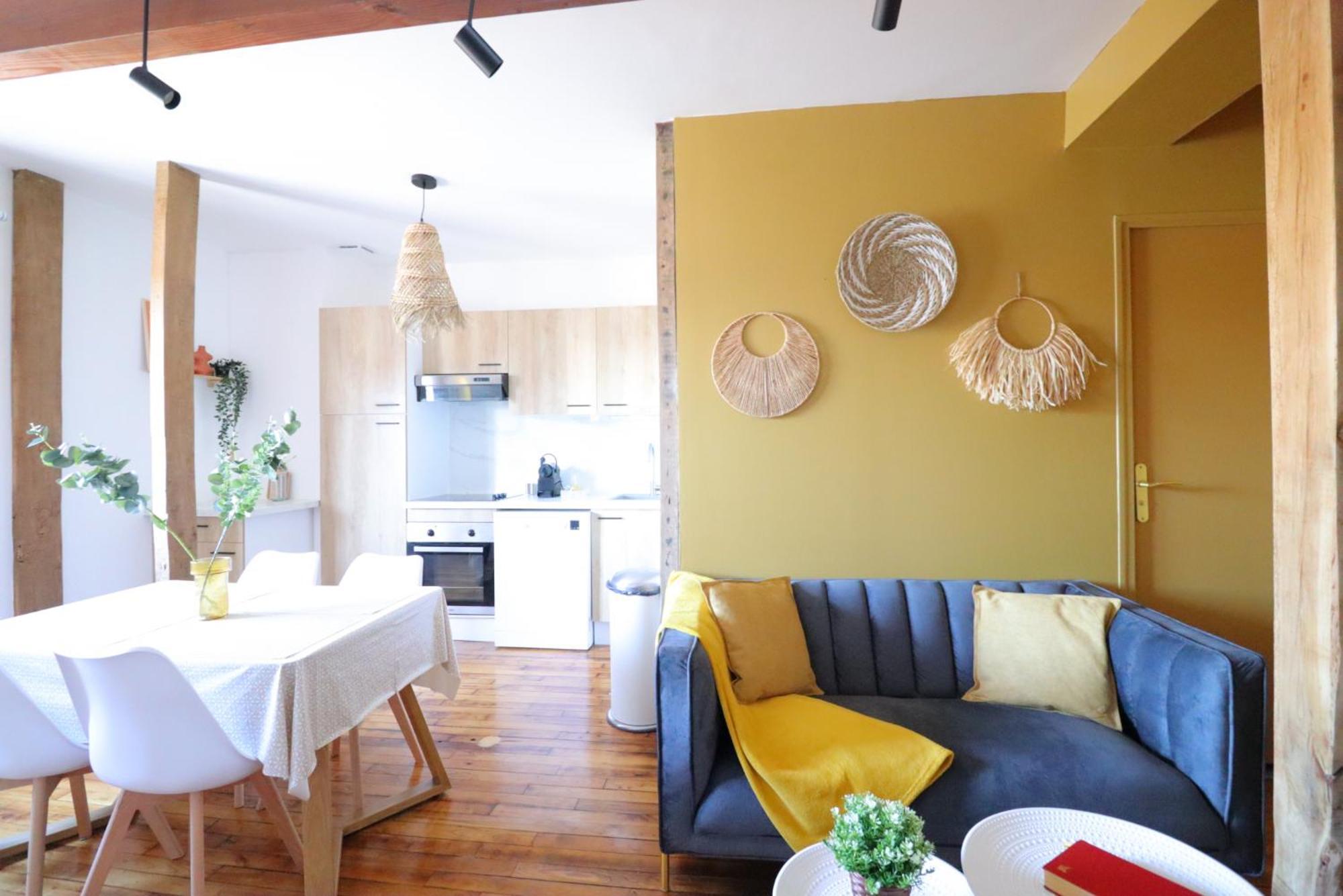Le Boho - Charmant T3 Avec Climatisation Et Fibre แบร์เฌอรัก ห้อง รูปภาพ