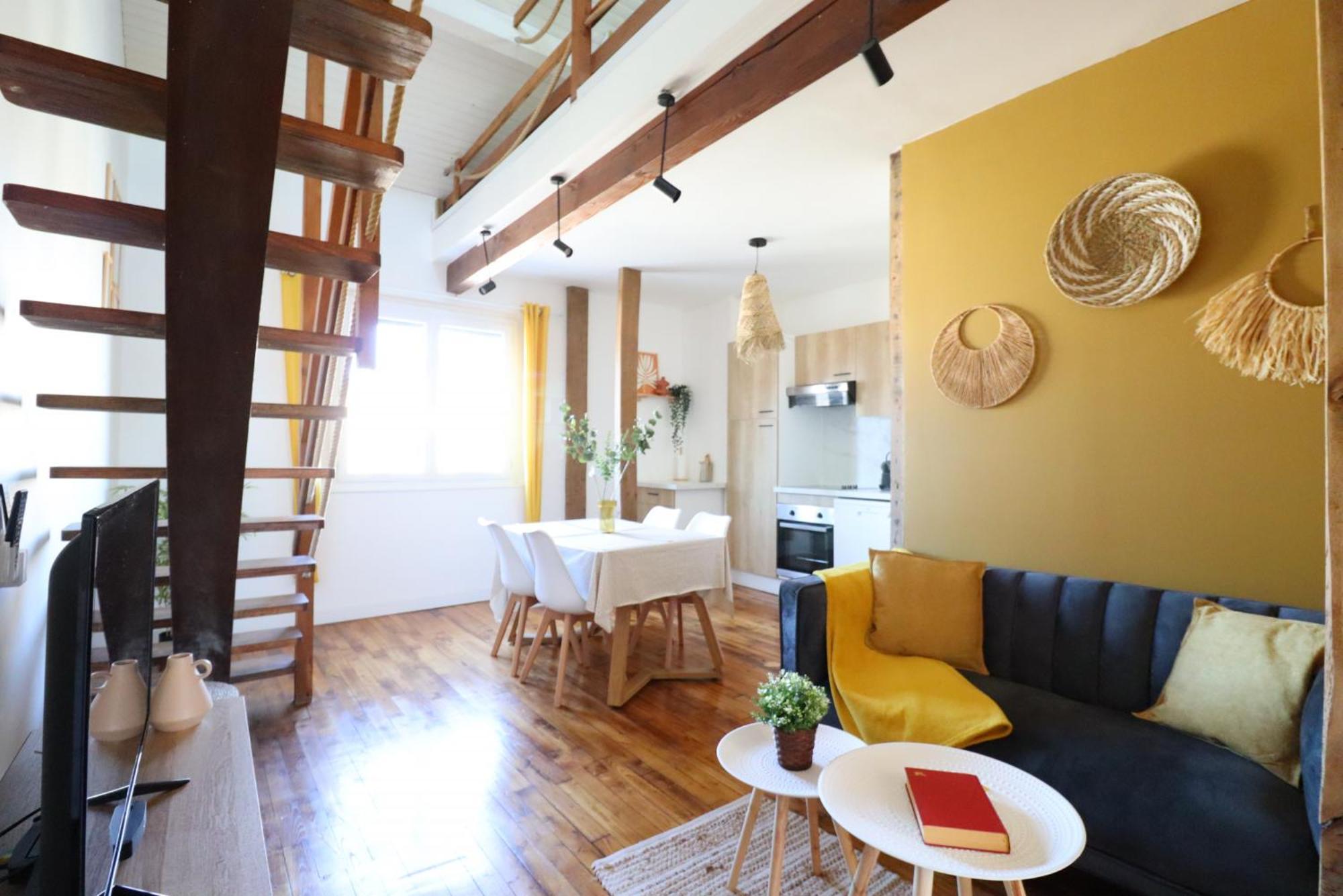 Le Boho - Charmant T3 Avec Climatisation Et Fibre แบร์เฌอรัก ห้อง รูปภาพ