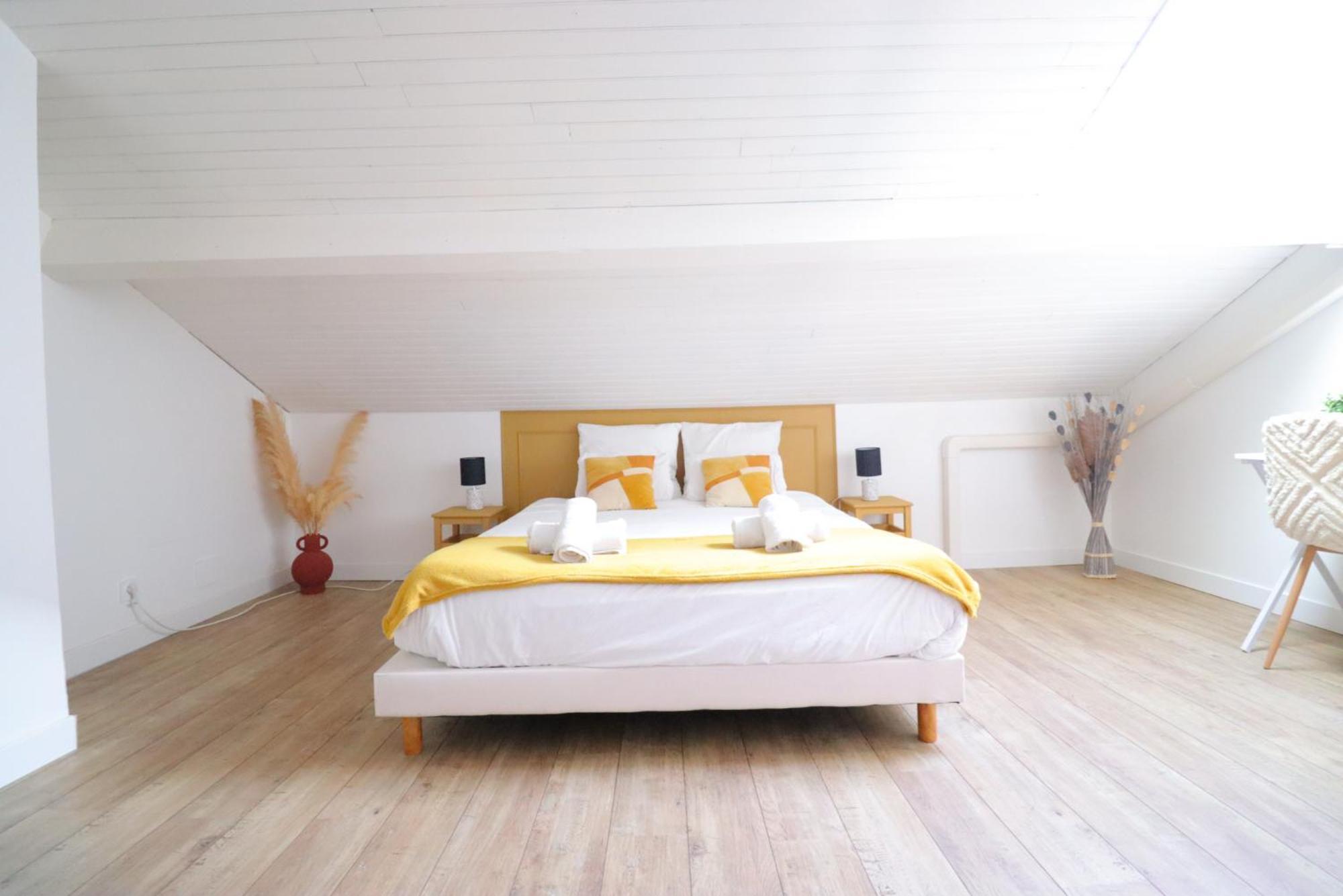 Le Boho - Charmant T3 Avec Climatisation Et Fibre แบร์เฌอรัก ห้อง รูปภาพ