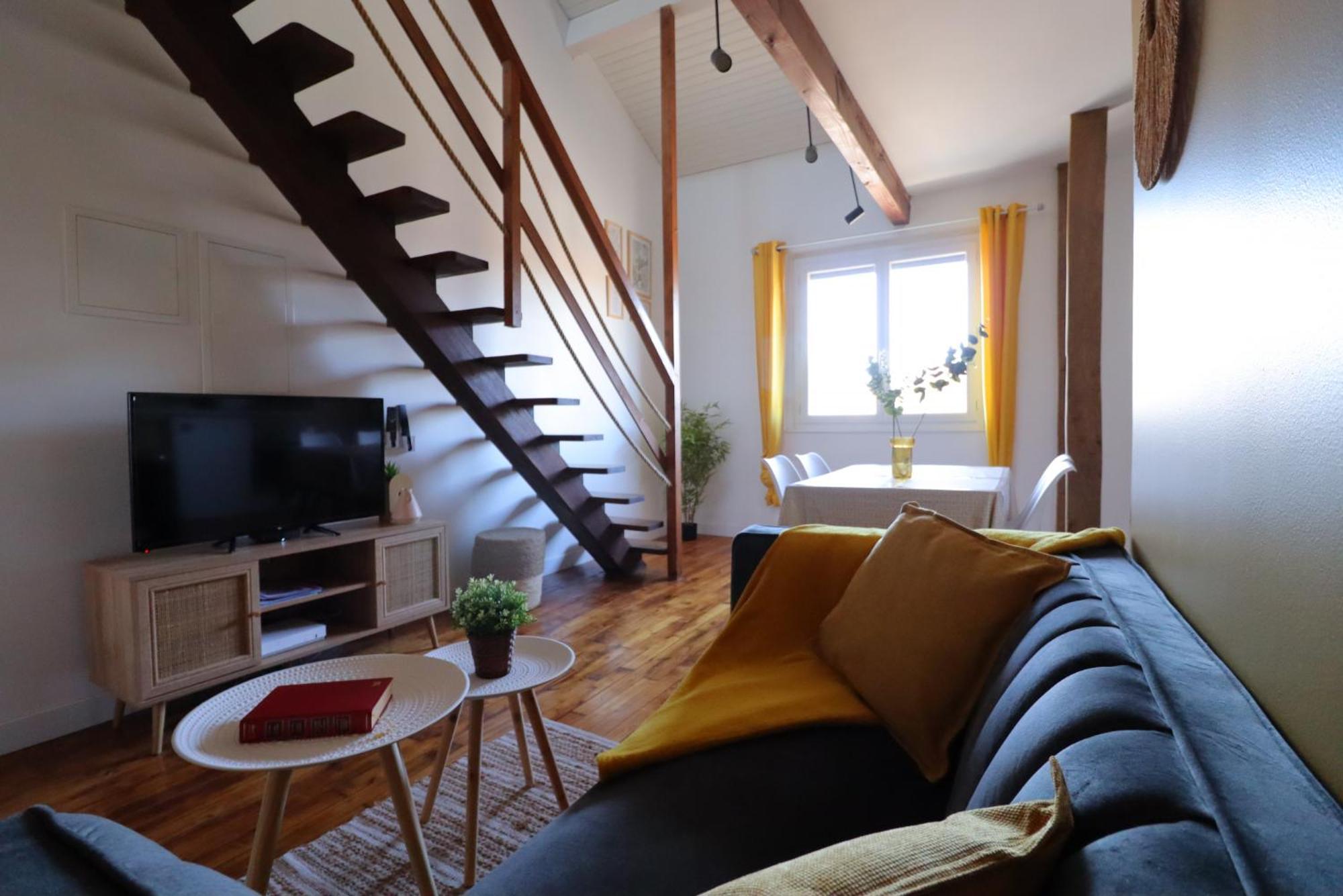 Le Boho - Charmant T3 Avec Climatisation Et Fibre แบร์เฌอรัก ห้อง รูปภาพ