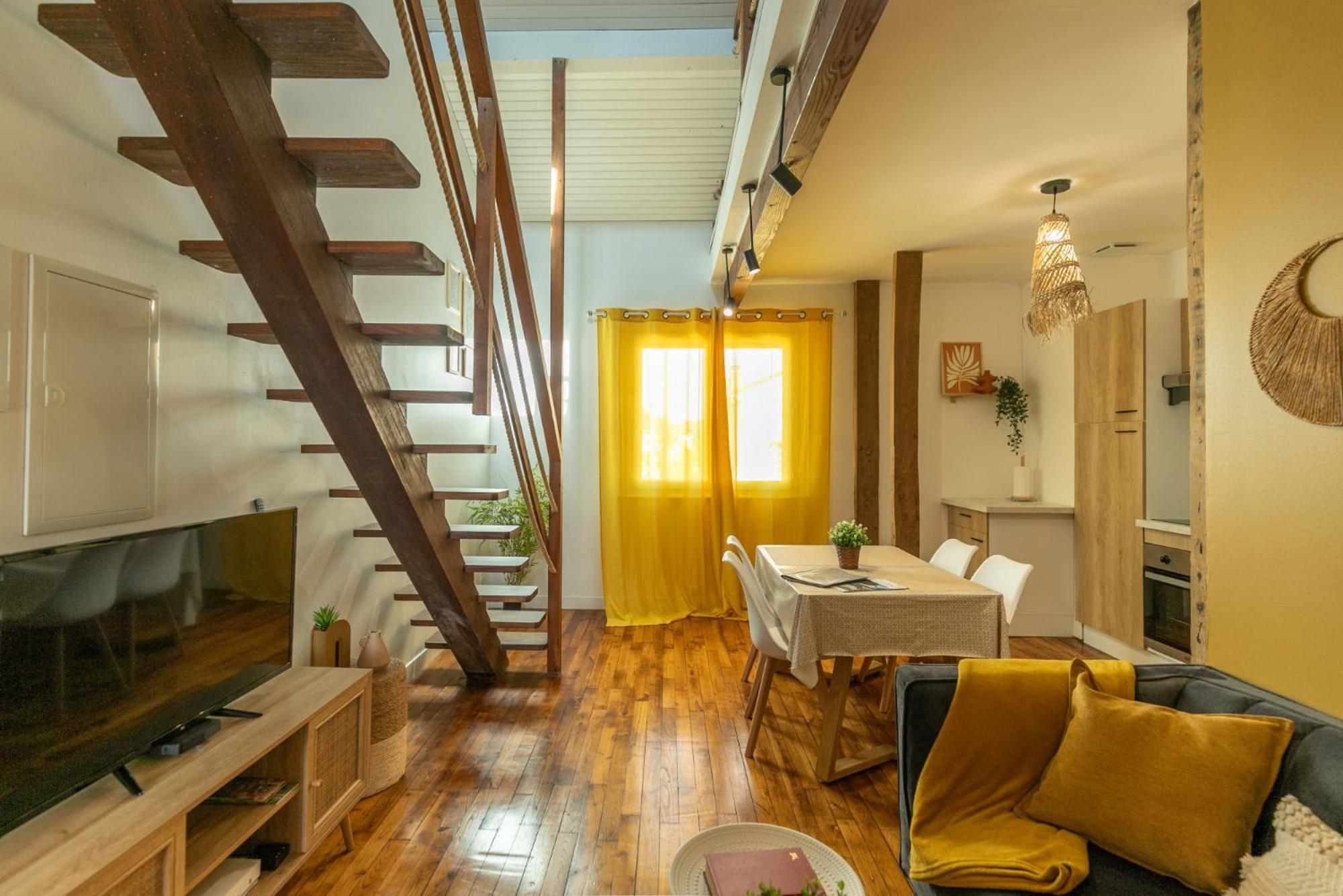 Le Boho - Charmant T3 Avec Climatisation Et Fibre แบร์เฌอรัก ภายนอก รูปภาพ